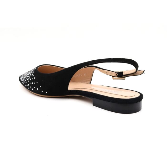 Pantofi dama piele naturala Negru balerin elegant | Baldinini - imagine 4