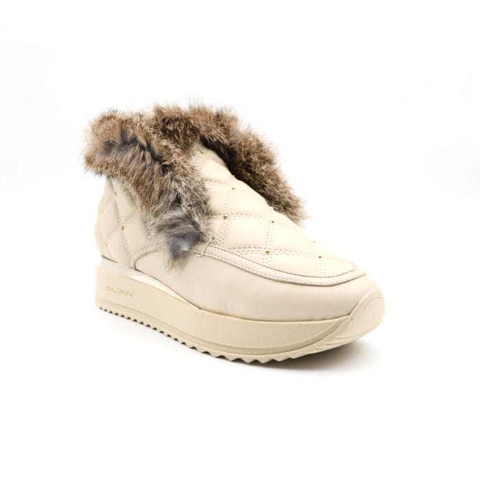 Ghete dama piele naturala Bej elegante si confortabile | Baldinini - imagine 1