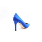 Pantofi dama rips/matase naturala Blu stiletto | Calzaturificio Musella - imagine 3