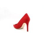 Pantofi dama rips/matase naturala Rosu stiletto | Calzaturificio Musella - imagine 4