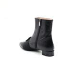 Ghete dama piele naturala Negru office | Calzaturificio Musella - imagine 4