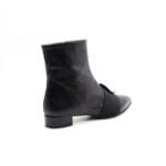 Ghete dama piele naturala Negru office | Calzaturificio Musella - imagine 3