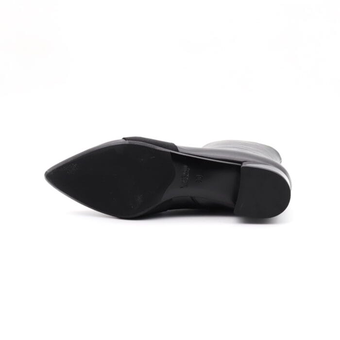 Ghete dama piele naturala Negru office | Calzaturificio Musella - imagine 6