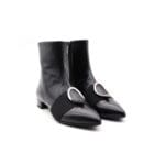 Ghete dama piele naturala Negru office | Calzaturificio Musella - imagine 5