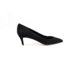 Pantofi dama piele antilopa Negru office | Calzaturificio Musella - imagine 2