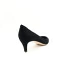 Pantofi dama piele antilopa Negru office | Calzaturificio Musella - imagine 3