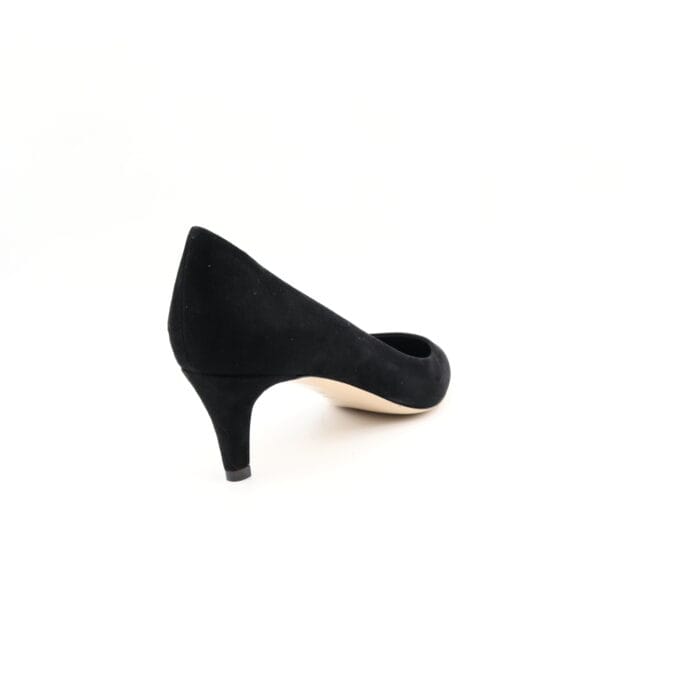Pantofi dama piele antilopa Negru office | Calzaturificio Musella - imagine 3