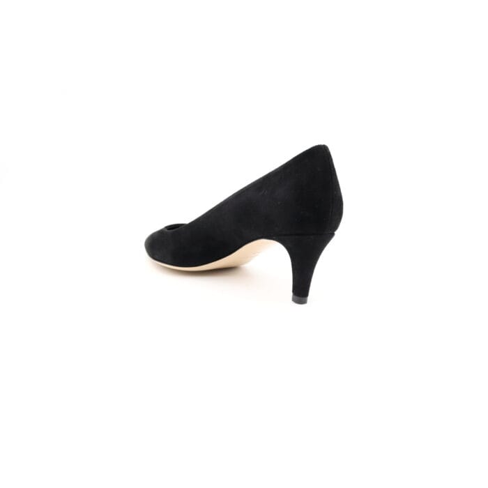 Pantofi dama piele antilopa Negru office | Calzaturificio Musella - imagine 4