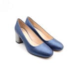 Pantofi dama piele naturala Blu office | Calzaturificio Musella - imagine 5