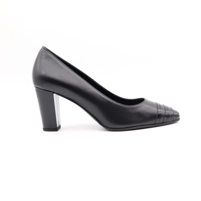 Pantofi dama piele naturala Negru office | Calzaturificio Musella - imagine 2