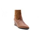 Ghete dama piele naturala Coniac office  | Calzaturificio Musella