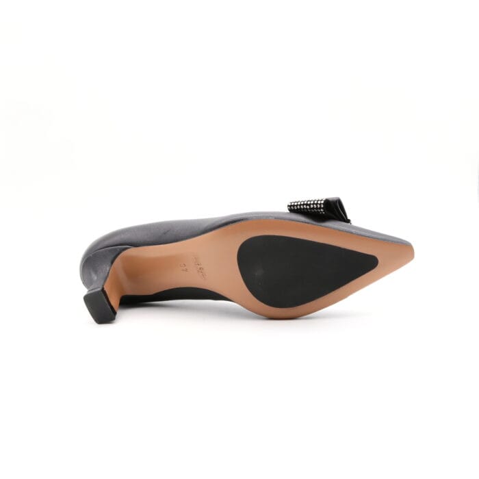 Pantofi dama piele naturala Negru office | Calzaturificio Musella - imagine 7