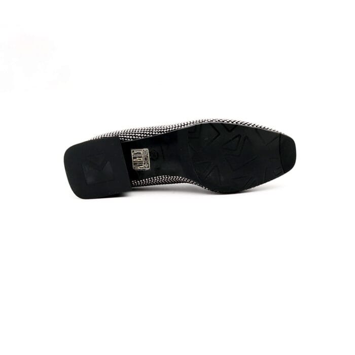 Pantofi dama piele naturala Negru balerin strasuri | Le Gazzelle - imagine 6