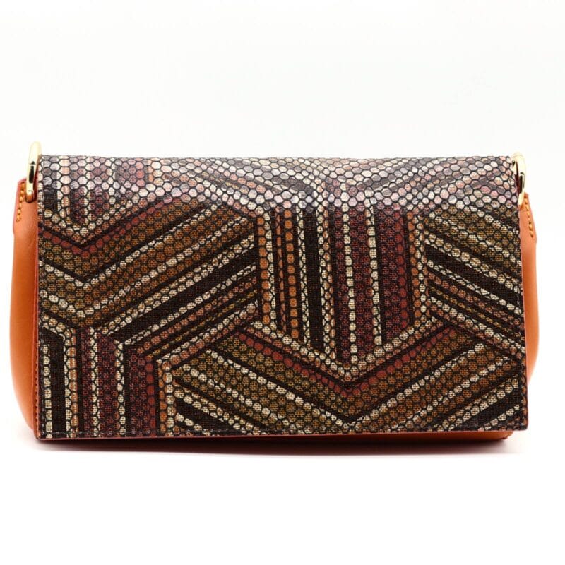 Geanta dama piele naturala Orange/Maron | Sara Burglar