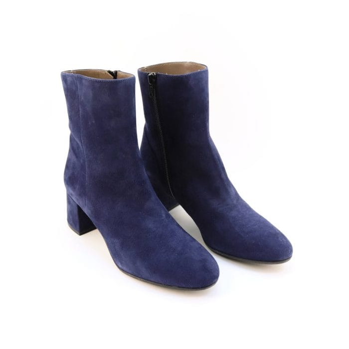 Gheata dama piele antilopa Blu | Le Gazzelle - imagine 1