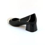 Pantofi dama piele naturala lacuita cu accesoriu metalic in partea din fata | Tosca Blu - imagine 5