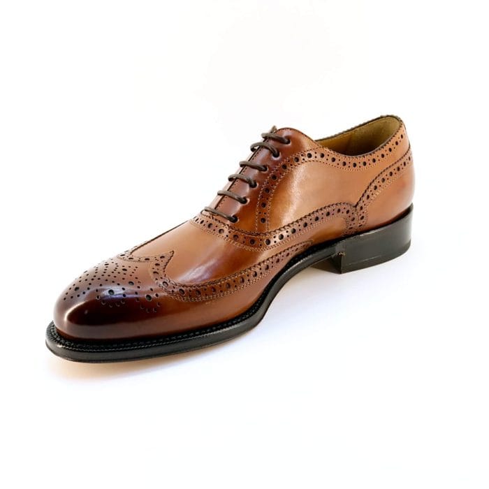 Pantofi barbati piele naturala Coniac clasici | Arbiter - imagine 4
