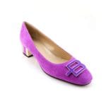 Pantofi dama piele antilopa Fuchsia office |Baldinini
