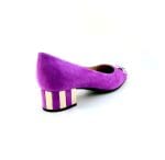 Pantofi dama piele antilopa Fuchsia office |Baldinini - imagine 5