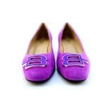 Pantofi dama piele antilopa Fuchsia office |Baldinini - imagine 3