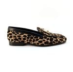 Pantodi dama mocasin piele ponei Leopard | Baldinini - imagine 3