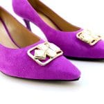 Pantofi dama piele antilopa Fuchsia | Baldinini - imagine 3