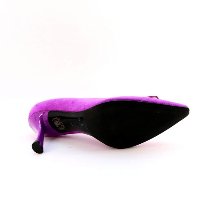 Pantofi dama piele antilopa Fuchsia | Baldinini - imagine 6