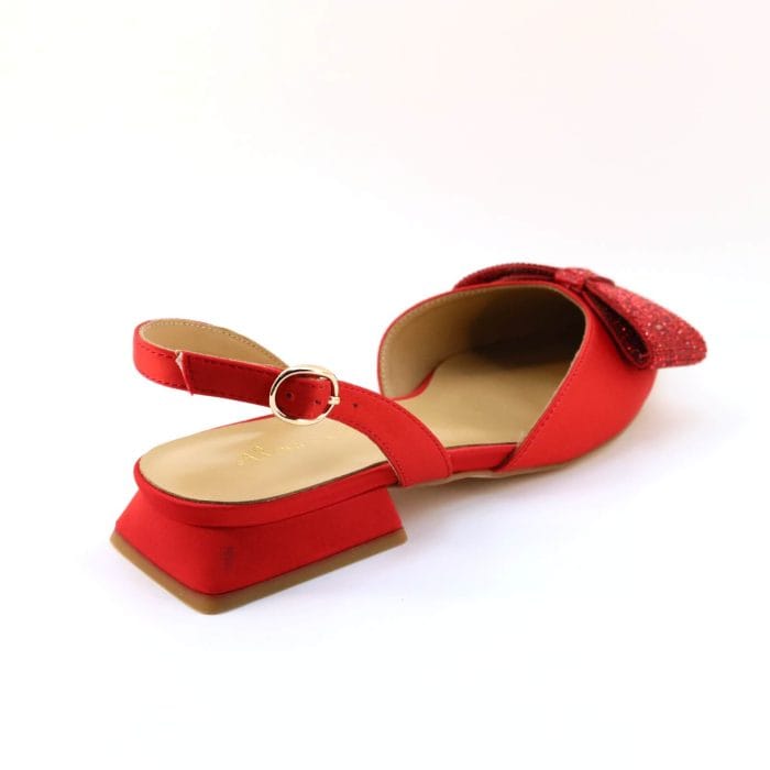 Pantofi dama piele naturala rosu | Alma En Pena - imagine 3