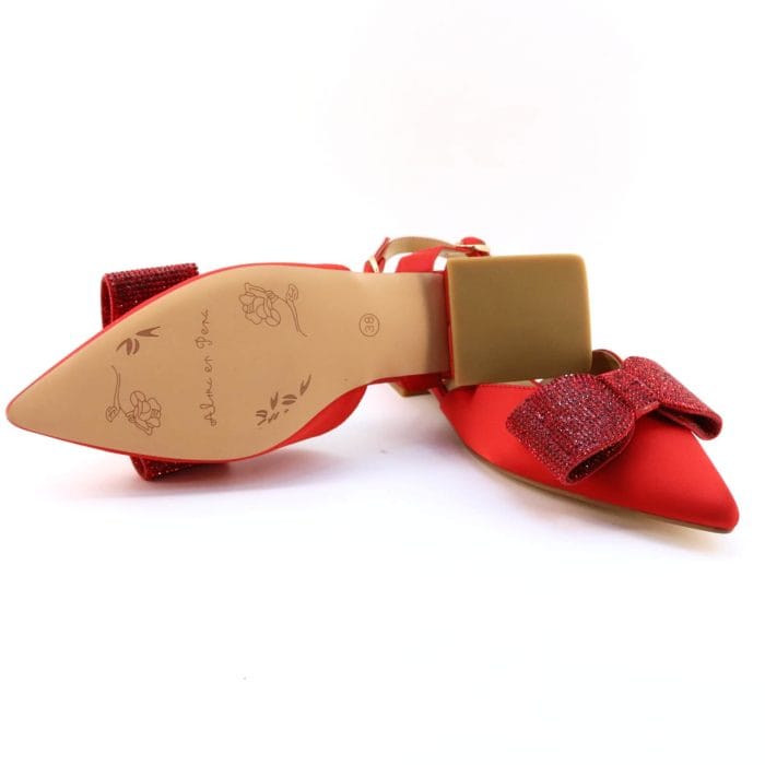 Pantofi dama piele naturala rosu | Alma En Pena - imagine 5