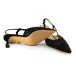 Pantofi dama piele antilopa si broderie swarovski | Alma en Pena - imagine 4