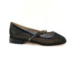 Pantofi dama tesatura elastica cu cristale svaroski negru - Alma En Pena - imagine 2