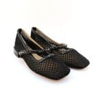 Pantofi dama tesatura elastica cu cristale svaroski negru - Alma En Pena - imagine 3