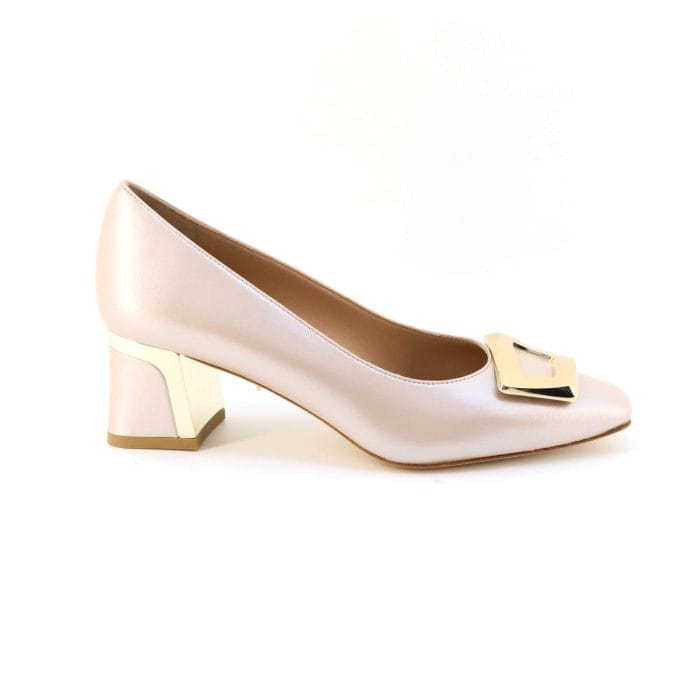 Pantofi dama piele naturala rose sidef | Calzaturificio Musella - imagine 2