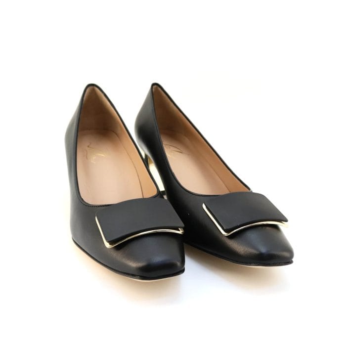 Pantofi dama piele naturala negru | Calzaturificio Musella - imagine 6