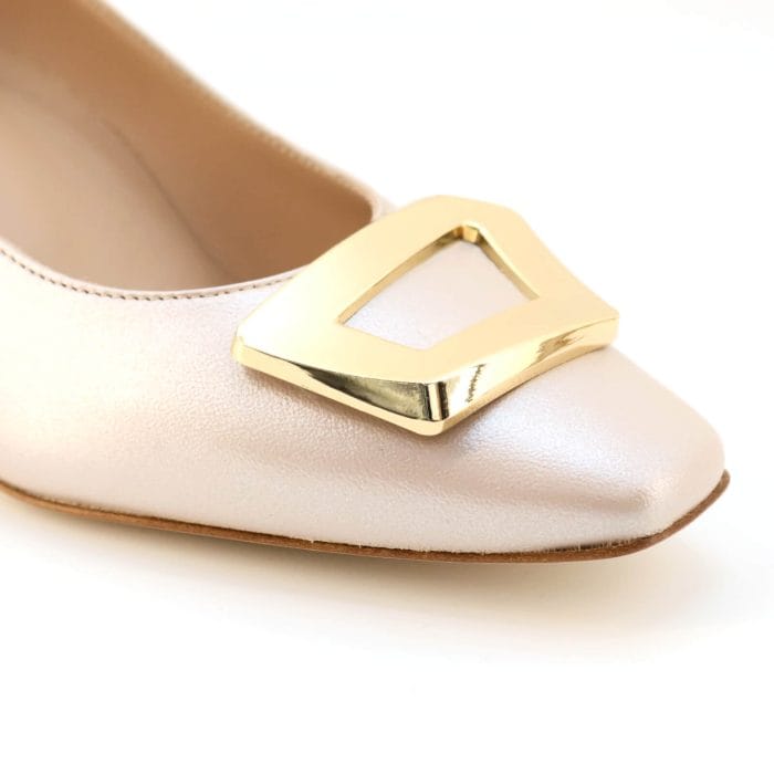 Pantofi dama piele naturala rose sidef | Calzaturificio Musella - imagine 3