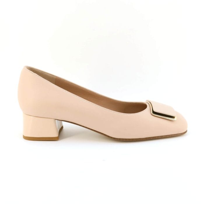 Pantofi dama piele naturala rose | Calzaturificio Musella - imagine 2