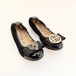 Balerini Dama Piele naturala Antilopa + Piele lacuita Negru | La Ballerina - imagine 4