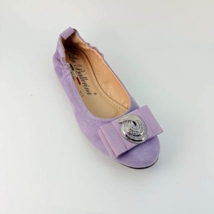 Balerini Dama Piele antilopa Lila | La Ballerina