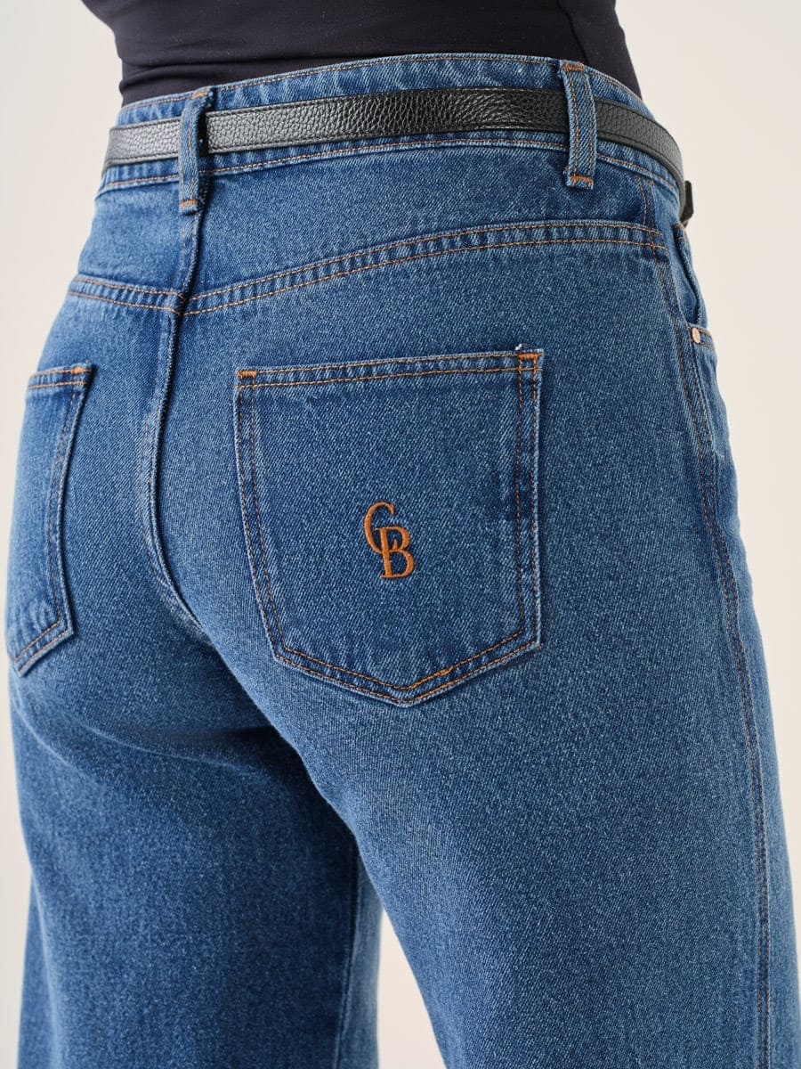 Blugi bumbac denim | Cristina Baros - imagine 4