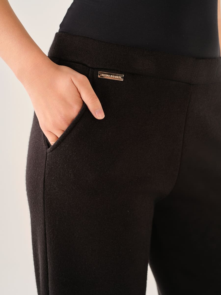 Pantaloni materiale de inalta calitate negru | Cristina Baros - imagine 3